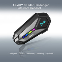 LUVIN G8 5.3 Headset Interkom Helm Motor IP65 Tahan Air 2 Pengendara Jangkauan 300M Baterai 1000mAh