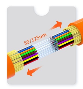Câble à fibres optiques sans halogène GJBFJH 16 cœurs G657A1 avec fil aramide renforcé pour le passage en plafond et en sol en intérieur - Product Image 4
