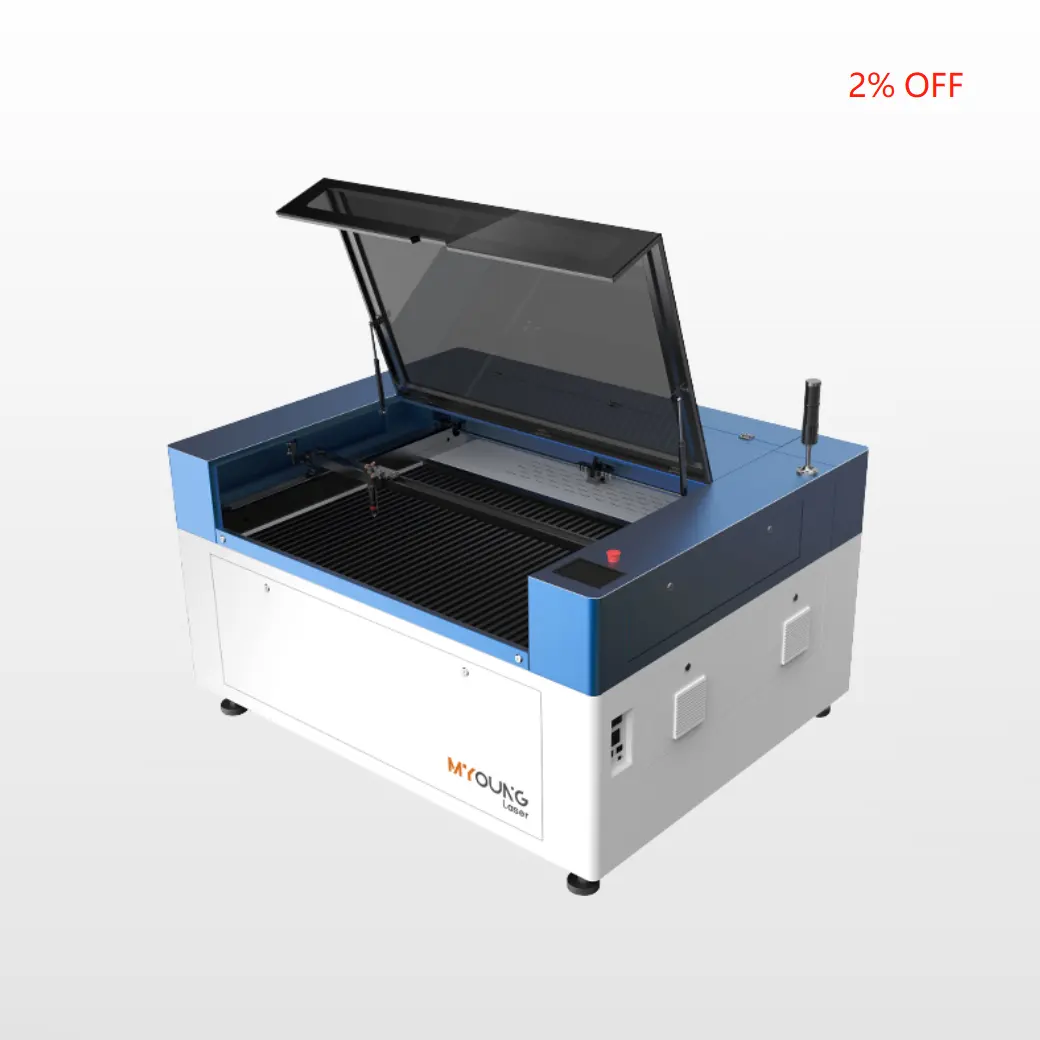 Myoung CO2 Laser Cutter Cao-Độ Chính Xác 100W 135W Cắt Khắc Máy Cho Phi Kim Loại MDF Nhựa Acrylic Da Vải 9060