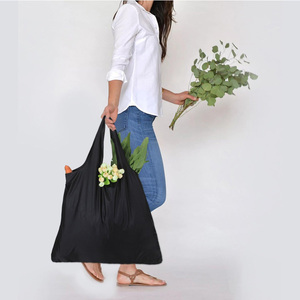 Bolsa de Compras Grande Ecológica a Rayas, Resistente, Plegable, Lavable, de Poliéster, Bolsa de Supermercado, Práctica Bolsa de Mano - Product Image 1