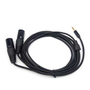 Câble Y séparateur <span class=keywords><strong>mini</strong></span>-<span class=keywords><strong>jack</strong></span> stéréo TRS 3,5 mm <span class=keywords><strong>vers</strong></span> double <span class=keywords><strong>XLR</strong></span> mâle - Product Image 2