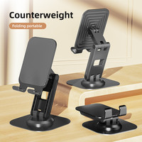 Support portable pour ordinateur portable et téléphone, réglable à 360 degrés, en métal, étanche, facile à installer, pour lit et bureau, à prix avantageux