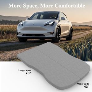 Surmatelas <span class=keywords><strong>de</strong></span> luxe moderne pour voiture Tesla 4 pouces, en fibre <span class=keywords><strong>de</strong></span> polyester, housse en peluche lavable, tapis <span class=keywords><strong>de</strong></span> <span class=keywords><strong>camping</strong></span> pour chambre à coucher - Product Image 3