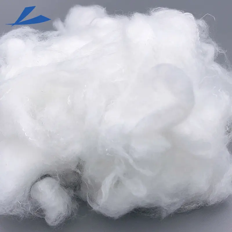 Recycle Virgin Grade Polyester PSF Filling Material 100% Polyester Hollow Siliconized Microfiber Micro Staple-faser 0.8D CN;JIA