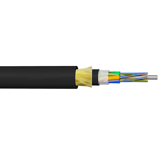 Double Sheath 12 24 48 64 72 96 Core Fiber Optical Self Supporting ADSS Cable