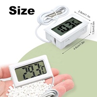 Termometer Digital Mini Harga Pabrik Termometer Ruangan Termometer Kulkas dengan Probe untuk Freezer Kulkas