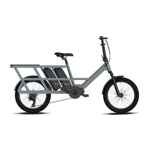 Vélo électrique cargo avec moteur central sans balais 250W, cadre en aluminium 36V, batterie au lithium 15AH, 7 vitesses, autonomie >60km - Product Image 5