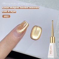XEIJAYI Gel UV pour ongles effet œil de chat neutre et uni, flacon sceptre, à retirer par trempage, pour salon de beauté, 10ML, vernis à ongles gel œil de chat