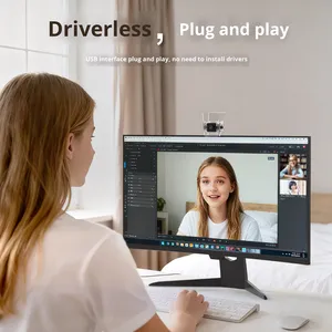 Cámara web para PC Cámara de computadora Interfaz USB 4K 30fps 1MP para clases <span class=keywords><strong>en</strong></span> línea Reunión <span class=keywords><strong>en</strong></span> vivo Oficina Micrófono incorporado - Product Image 5