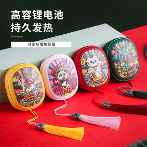 Hand Warmer Rechargeable Portable <b>USB</b> <b>Heating</b> Pad With Overheat Protection Yellow Pink Green Red Color Options For Women Gift - Product Image 2