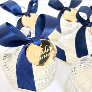 Etiquetas Redondas Personalizadas <span class=keywords><strong>de</strong></span> Acrílico para Colgar, Grabadas con <span class=keywords><strong>el</strong></span> Mismo Texto, Etiquetas <span class=keywords><strong>de</strong></span> <span class=keywords><strong>Nombre</strong></span> <span class=keywords><strong>de</strong></span> Acrílico <span class=keywords><strong>de</strong></span> Lujo, Regalo Hecho a Mano, Recuerdo <span class=keywords><strong>de</strong></span> Boda - Product Image 1