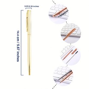 Wholesale Custom Logo Classic Rose Ball Point Advertising Stationary Promotion Business Gift Metal <b>Gold</b> Ballpoint <b>Pen</b> - Product Image 3