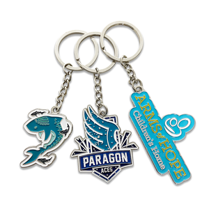 พวงกุญแจโลหะเปล่าแบบกำหนดเอง พวงกุญแจรถยนต์แบบซับลิเมชั่น 3 มิติ วงแหวนโลหะส่วนตัวสำหรับพวงกุญแจสำหรับสลักลาย นินจาสปินเนอร์ - Product Image 1