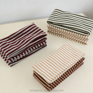 Bandeaux larges rayés pour femmes, antidérapants, élastiques, en coton, bandanas tendance pour l'entraînement et le yoga - Product Image 4