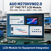 Modul LCD 27 Inci M270HVN02.0 AUO TFT LCD Display 1920x1080 300 Nits Panel LVDS untuk Integrasi Peralatan Monitor Desktop