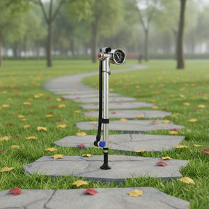 Pompe à air haute pression Worldcycle Modèle 1506 400 PSI en alliage d'aluminium avec manomètre, adaptateur <span class=keywords><strong>de</strong></span> valve et buse étanche FAST pour VTT et vélo <span class=keywords><strong>de</strong></span> route - Product Image 6