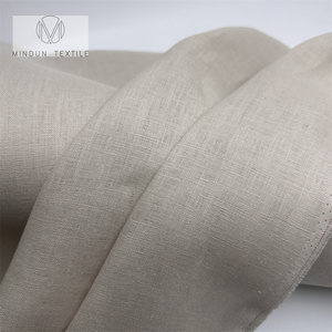 Mindun Tela de Lino Belga al por Mayor para Camisería, Sofá, Camisas y Cortinas en Blanco y Lino Natural - Product Image 3