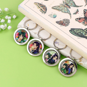 New Arrival Japan Style <b>Anime</b> Pharmacy Girl Rotating Double-sided <b>Keychain</b> <b>Anime</b> Girl <b>Keychain</b> Charms Promotional Gift - Product Image 2