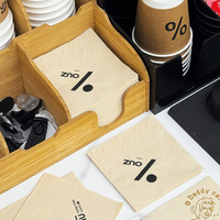 Serviettes en BOPP personnalisées avec logo imprimé de qualité supérieure pour supermarchés, parfumeries, boissons, aliments ou cafés