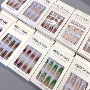 Venta caliente Fabricante Diseño personalizado <span class=keywords><strong>Uñas</strong></span> Bailarina larga Naranja <span class=keywords><strong>Impress</strong></span> Prensa en las <span class=keywords><strong>uñas</strong></span> OEM Etiqueta privada Acrílico Mujeres <span class=keywords><strong>Uñas</strong></span> - Product Image 1