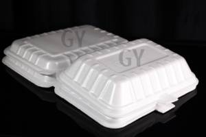 Disposable Foam Food Container Foam Takeout <b>Box</b> Single-use Foam <b>Box</b> Takeout Container Food Delivery <b>Box</b> Disposable Food <b>Box</b> - Product Image 2