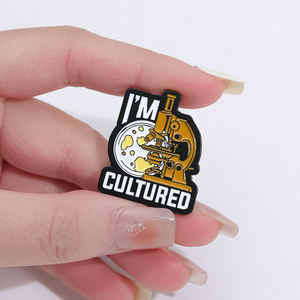 Pin Enamel Struktur Kimia Custom SAINS DALAM GENIKU Bros Pin Kerah Perhiasan Lucu Hadiah untuk Teman - Product Image 3