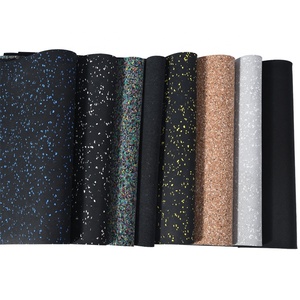 Rouleaux de revêtement de sol en caoutchouc antidérapant pour salle de sport, de 3 à 12mm d'<span class=keywords><strong>épais</strong></span>seur, <span class=keywords><strong>tapis</strong></span> de fitness en rouleau de caoutchouc - Product Image 2