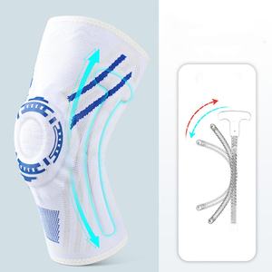 Genouillère de protection professionnelle pour le sport – Légère, respirante, en nylon/spandex, avec fermeture à cordon, idéale pour le basketball, la course à pied et soulager la douleur - Product Image 3
