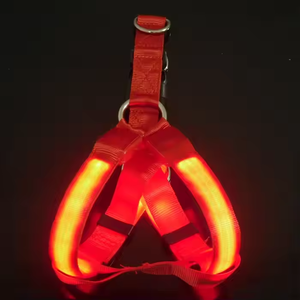 Di alta qualità LED luce-Up cane imbracatura 8 colori lampeggianti lavabile stile moderno fornitura diretta della fabbrica per il commercio all'ingrosso di prodotti per animali domestici - Product Image 4