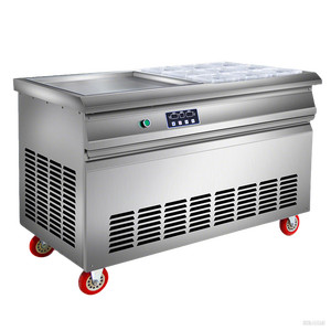 Stainless Steel 18-25L Commercial Mobile Fried Ice Cream <strong>Roll</strong> Machine <strong>Cart</strong> for Sale R22 Milk Hot Selling Hard Ice Cream Machine - Product Image 2