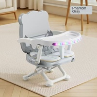Chaise haute pour bébé en plastique, chaise à manger pour nourrissons, multifonctionnelle 3 en 1, pliable pour une utilisation à la maison et en extérieur