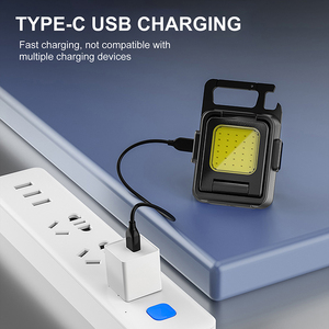 Mini đôi <span class=keywords><strong>COB</strong></span> xách tay LED Torch ngoài trời Keychain Đèn pin Loại-C ngọn đuốc làm việc ánh sáng cảm ứng ánh sáng Led đèn pin Torch - Product Image 5