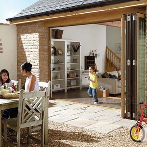 Tếch Màu Gỗ Cửa Và Cửa Sổ Khung Thép Thiết Kế - Product Image 4