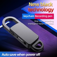 Enregistreur vocal Lecteur MP3 WAV HD Réduction du bruit Alliage de zinc Porte-clés USB Longue autonomie Utilisation en réunion