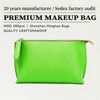 Pochette de toilette élégante et classique avec fermeture éclair, finition PU lisse, sac cadeau pour articles de toilette de salle de bain, petite trousse de maquillage, sac de vanité