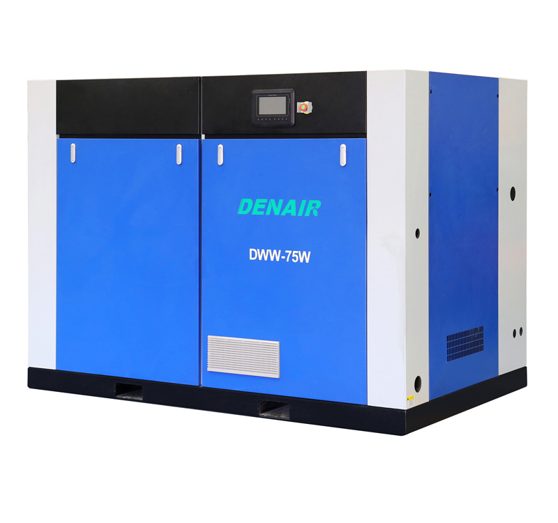 machine populaire de compresseur d'air à vis de double stage du type sec exempte d'huile 7 8 10 bar
