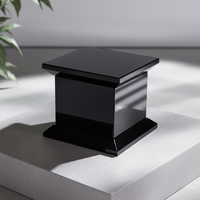 Base de trophée carrée en cristal K9 noir personnalisée, gravée au laser, polie, étanche, pour récompenses et plaques – Vente directe usine