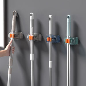 2024 support de rangement mural pour salle de bain et <span class=keywords><strong>cuisine</strong></span> nouveau <span class=keywords><strong>balai</strong></span> et vadrouille en plastique coloré - Product Image 2