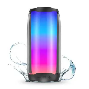 Haut-parleurs Pulse4 plein écran Bluetooth Portable RGB Outdoor Wireless Colorful Lights Subwoofer Cadeaux Haut-parleur Pour Haut-parleurs Pulse5