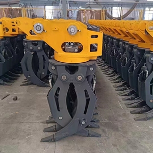 <span class=keywords><strong>Grappin</strong></span> d'excavatrice multifonctionnel, <span class=keywords><strong>grappin</strong></span> rotatif pour le transfert de bois forestier, la manutention de pierres et de ferraille - Product Image 2