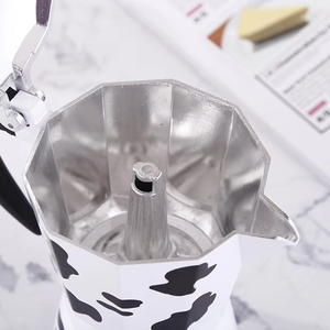 Juego de 1, 2, 3, 6, 9, 12 tazas, <span class=keywords><strong>cafetera</strong></span> Espresso clásica <span class=keywords><strong>italiana</strong></span>, <span class=keywords><strong>cafetera</strong></span> Mocha portátil de negocios, olla Moka de aluminio, <span class=keywords><strong>Material</strong></span> metálico - Product Image 6