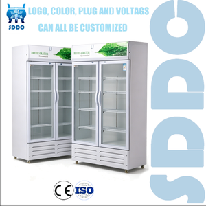 Réfrigérateur commercial vertical à <span class=keywords><strong>porte</strong></span> vitrée, sans givre, à refroidissement par air, pour supermarché - Product Image 1