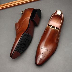 Chaussures mocassins à pampilles en cuir véritable pour hommes, authentiques, faites à la main, à bout carré, décontractées, pour tous les jours, adaptées aux mariages, populaires - Product Image 3