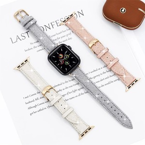 <span class=keywords><strong>Bracelet</strong></span> en <span class=keywords><strong>cuir</strong></span> pailleté pour <span class=keywords><strong>Apple</strong></span> <span class=keywords><strong>Watch</strong></span> 49 mm, 44 mm, 40 mm, 41 mm, 45 mm, <span class=keywords><strong>bracelet</strong></span> intelligent pour iWatch Series <span class=keywords><strong>8</strong></span>, 7, 6, SE, 5, 4, <span class=keywords><strong>bracelet</strong></span> Flash - Product Image 3