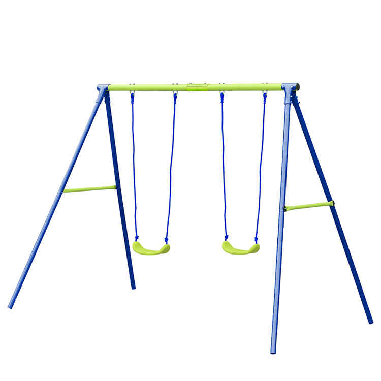 Bleu vert Deux balançoires