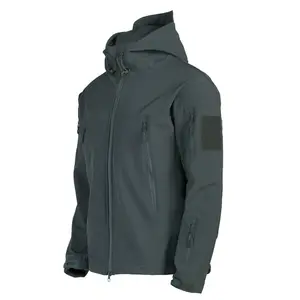 Winter Fashion Cargo Pocket Velvet Sport Special Men Cardigan Breathable Windproof Camouflage Waterproof Uniform Tactical Jacket