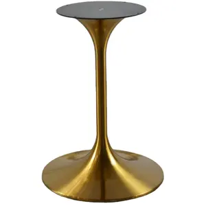 대리석 테이블을 % s 금속 트럼펫 튤립 테이블 기초