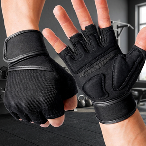 Sustainable Fabric Gym Fitness Gloves Custom Size Soft Breathable Unisex <b>Training</b> <b>Weight</b> Lifting Active Movement - Product Image 2