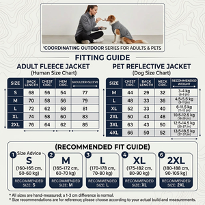 Conjunto de Ropa a Juego para Perro <span class=keywords><strong>y</strong></span> Dueño, Sudadera con Cierre <span class=keywords><strong>y</strong></span> Forro Polar Cómodo, Cálido para Invierno, para Paseos al Aire Libre, para Perros Pequeños <span class=keywords><strong>y</strong></span> Medianos - Product Image 6