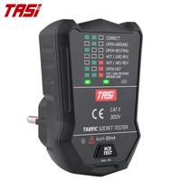 Probador de Voltaje TASI TA891C 175V~250V con Indicador, Probador RCD GFCI, Enchufe EU/US/UK, Probador de Enchufes Europeos